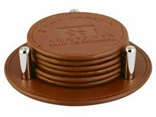 Round Coaster with Holder